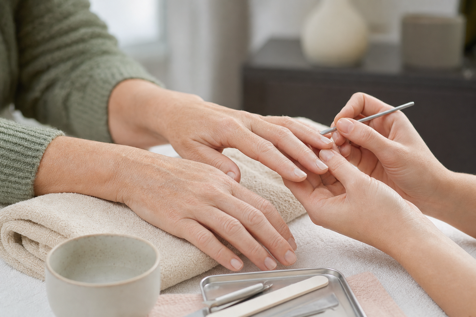 Professionelle Maniküre gesunder Naturnägel bei Apenberg Kosmetik in Göttingen